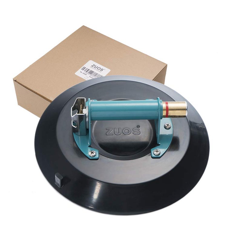 ZUOS 12" Heavy Duty Vacuum Suction Cup for Granite & Glass Lifting, Glass Suction Cup Vacuum Lifter with Metal Handle and Brass Pump,900lbs Load Capacity (12-Mental) - Image 1