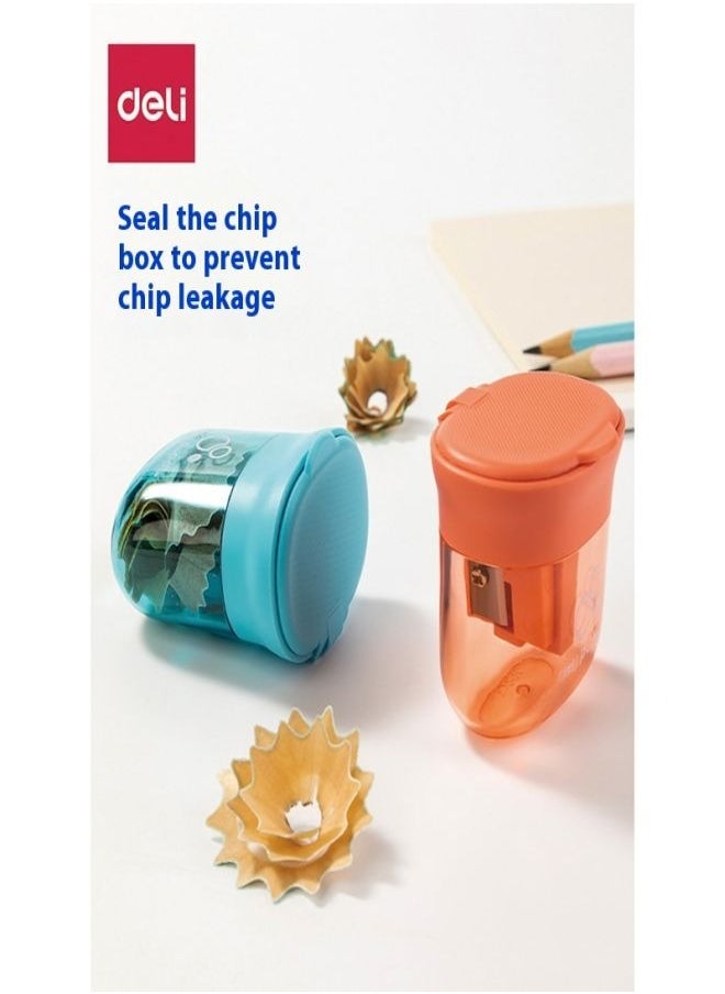 Deli - Deli Large-Diameter Pencil Sharpener – Heavy-Duty 3-Hole Pencil Sharpener, Mini Multi-Function Sharpener - Image 1
