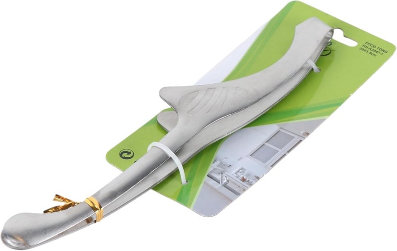 بي آند دي ملقط طعام من الستانلس ستيل من B&D – ملاقط تقديم للمطبخ، فضي، مقاس 20×3.5 سم - Image 2