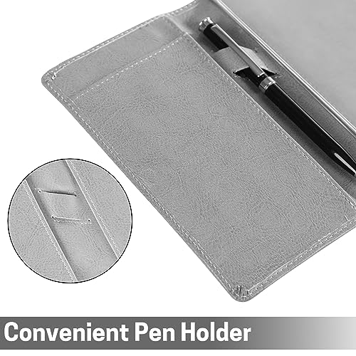 Aurya Leather Checkbook Covers for Personal Checkbook, Checkbook Holder with Free Vinyl Divider, Checkbook Cover for Duplicate Checks for Men and Women - Image 4