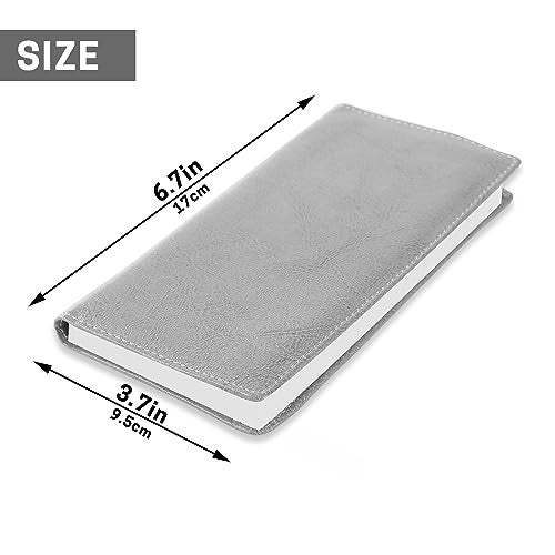 Aurya Leather Checkbook Covers for Personal Checkbook, Checkbook Holder with Free Vinyl Divider, Checkbook Cover for Duplicate Checks for Men and Women - Image 2