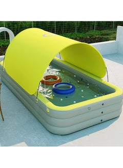 GT-Wheel Inflatable Swimming Pool Fun Park Play Center with Removable Sun Shade PVC Material Family Pool  - Image 3