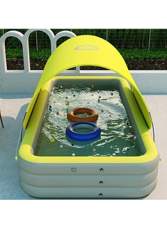 GT-Wheel Inflatable Swimming Pool Fun Park Play Center with Removable Sun Shade PVC Material Family Pool  - Image 4