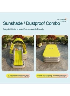 GT-Wheel Inflatable Swimming Pool Fun Park Play Center with Removable Sun Shade PVC Material Family Pool  - Image 2