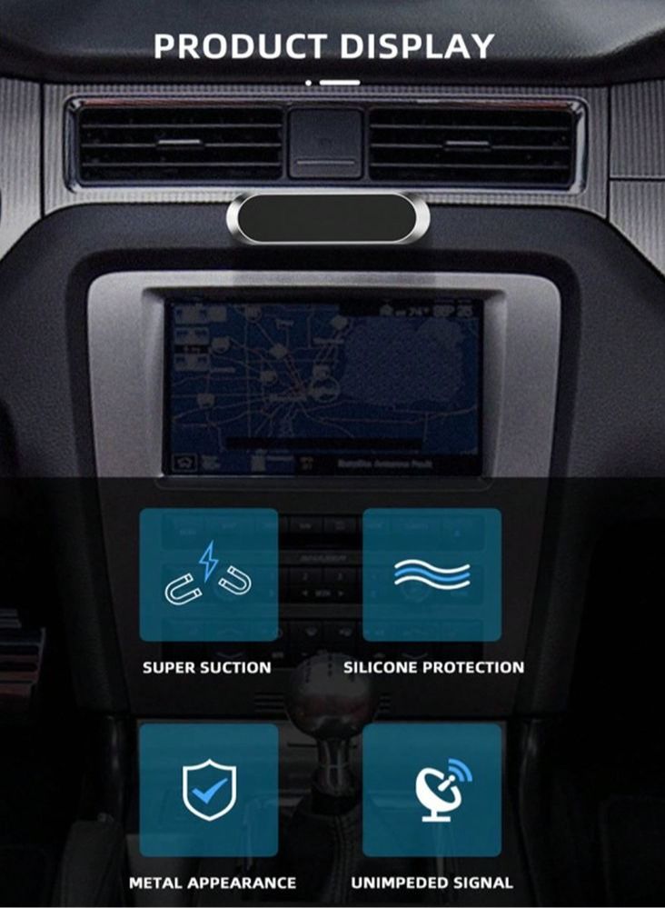 Go-Des Mobile Holder Key Holder 360° Rotation With Cable  Holder For Car Home Office Kitchen Zinc Alloy GDHD708 - Image 5