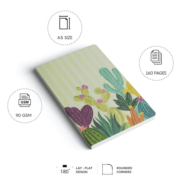 FACTOR NOTES A5 Notebook: Ruled | 90 GSM | 160 Pages (Prickly Pair) - Image 3