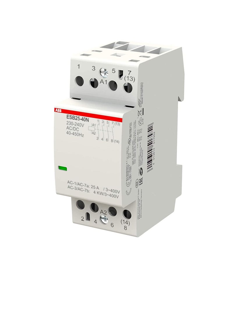 أبب ABB CONTACTOR 25A 4P ESB25-40N-06 1SAE231111R0640 (قديم GHE3291102R0006) - Image 2