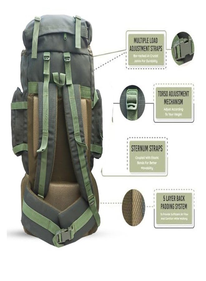 آذاد حقائب ظهر آزاد العسكرية للسفر والتنزه، واسعة للغاية، حقيبة واحدة قابلة للفصل، حقيبة ظهر صغيرة قابلة للفصل (لون أخضر متوسط) - Image 2