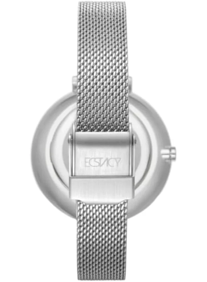 ECSTACY Ecstacy Women's Watch, Analog Display and Stainless Steel Strap - E23501-SBSL, Silver
