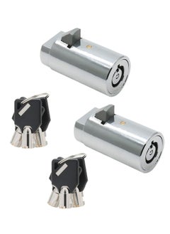 Generic Vending Machine Lock and Key, 2 Pack Universal Security Soda Machine Lock with Tubular Keyway Fits Most T Handle Locks, Replacement for Coke Snack Candy Machine Lock  - Image 1