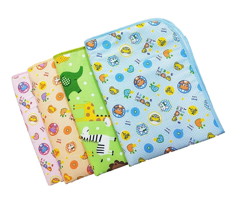 Heights Polyester Water Proof & Reusable Mat/Bed Protector/Absorbent Dry Sheets/Water Resistant Bed Protector Baby Sheet Ultra Absorbance Nappy Changing Plastic Mat-Pack of 3(Multicolor)(0-6 Months) - Image 4