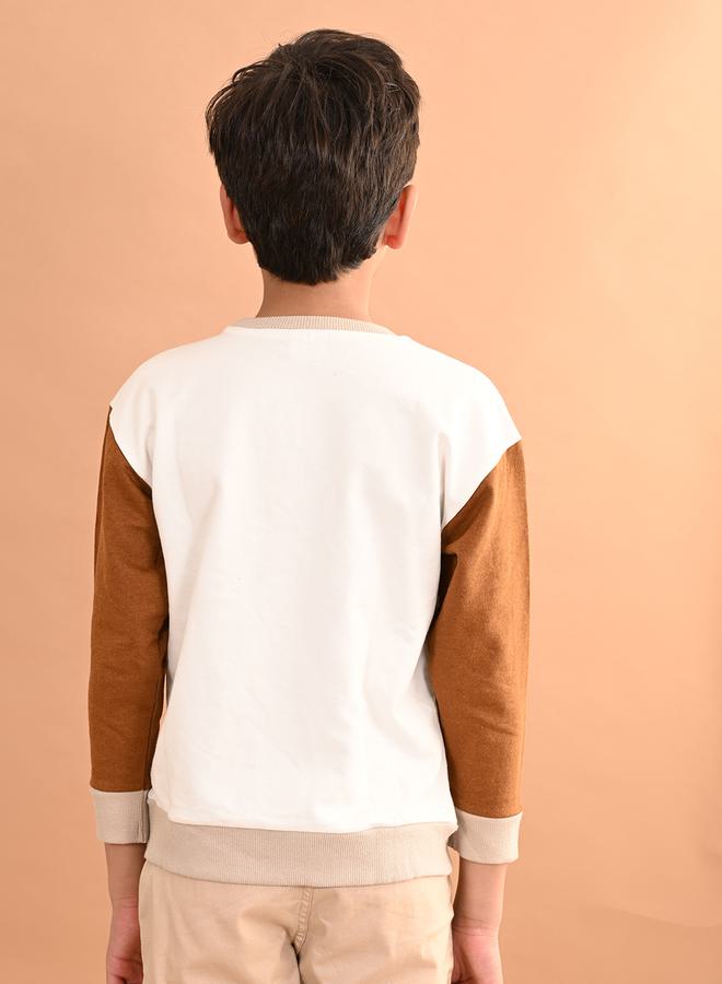 LILPICKS Contrast Sleeve Pocket Detail Sweatshirt - Image 5