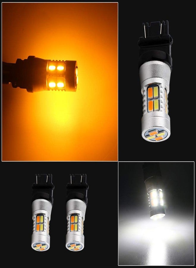Grandview 3157 Amber/White Switchback Turn Signal LED Light Bulbs 12V LED Replacement Light 3457 3155 4057 4057 3047 3057-4pcs - Image 3