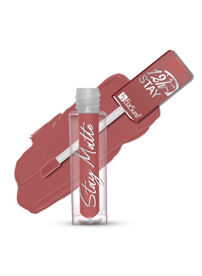 FORSURE ® Non Transfer Waterproof Longlast Liquid Matte Mini Lipstick (Adorable Nude) - Image 1