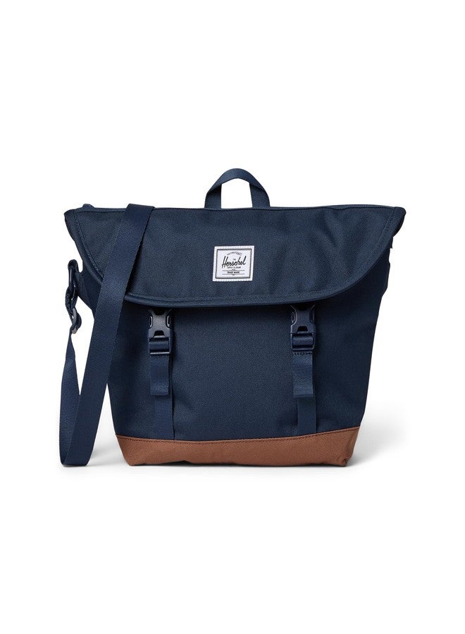 Herschel Supply Co. Cove Small Messenger, Navy/Saddle Brown - Image 1