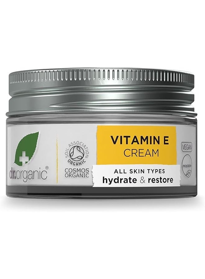 dr.organic كريم فيتامين E من دكتور أورجانيك، ترطيب واستعادة - Image 2