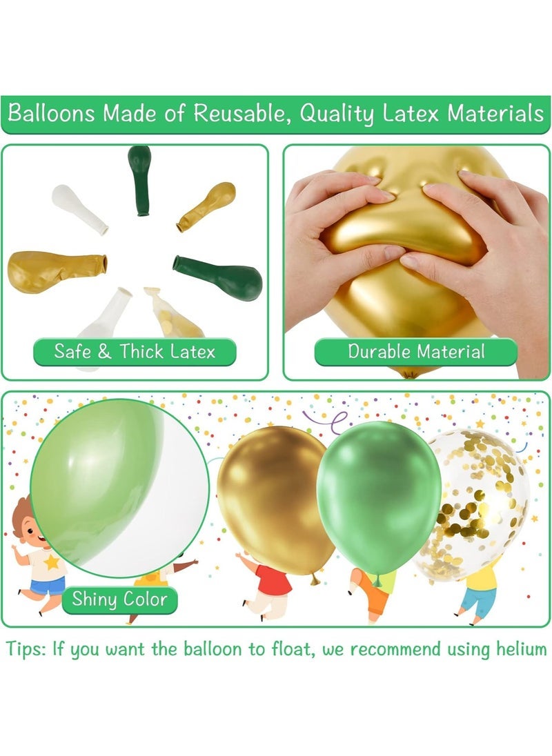 Rokigo 117PCs Pieces Balloons Garland Green Latex Balloon Garland Avocado Green for Birthday Wedding Graduation Proposal Decoration Party Decoration - Image 3