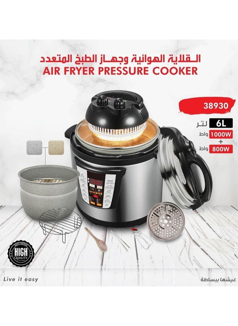 LC - Air Fryer Pressure Cooker 6Ltr - Image 1