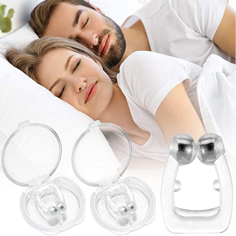 Nose Clip Anti-Snoring Silicone Anti-Snoring Mini Magnetic Anti-Snoring Nose Clip - Image 1