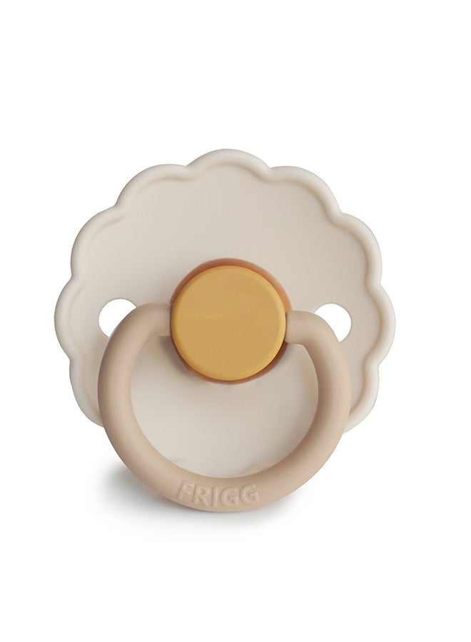 FRIGG Daisy Silicone Baby Pacifier 0-6M 1-Pack Chamomile - Size 1 - Image 1