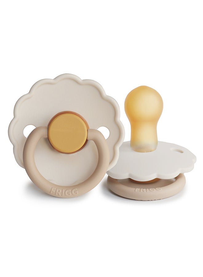 FRIGG Daisy Silicone Baby Pacifier 0-6M 1-Pack Chamomile - Size 1 - Image 2