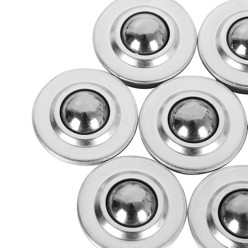 MIVIDE 16PCS 5/8" Roller Ball Transfer Bearings CY-15H Carbon Steel Ball Transfer Bearing Casters Universal Base Conveyor Roller Ball - Image 5