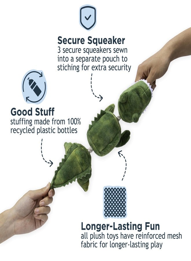 Tall Tails Gator Jointed Shake Play Plush Rope Toys for Dogs - Image 4