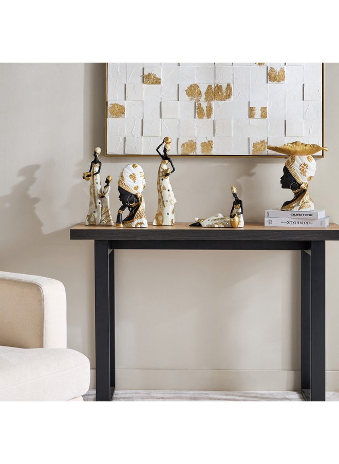Home Box تمثال سيدة جالسة من بولي ريزين 24.5 × 9.5 × 19 سم  - Image 4