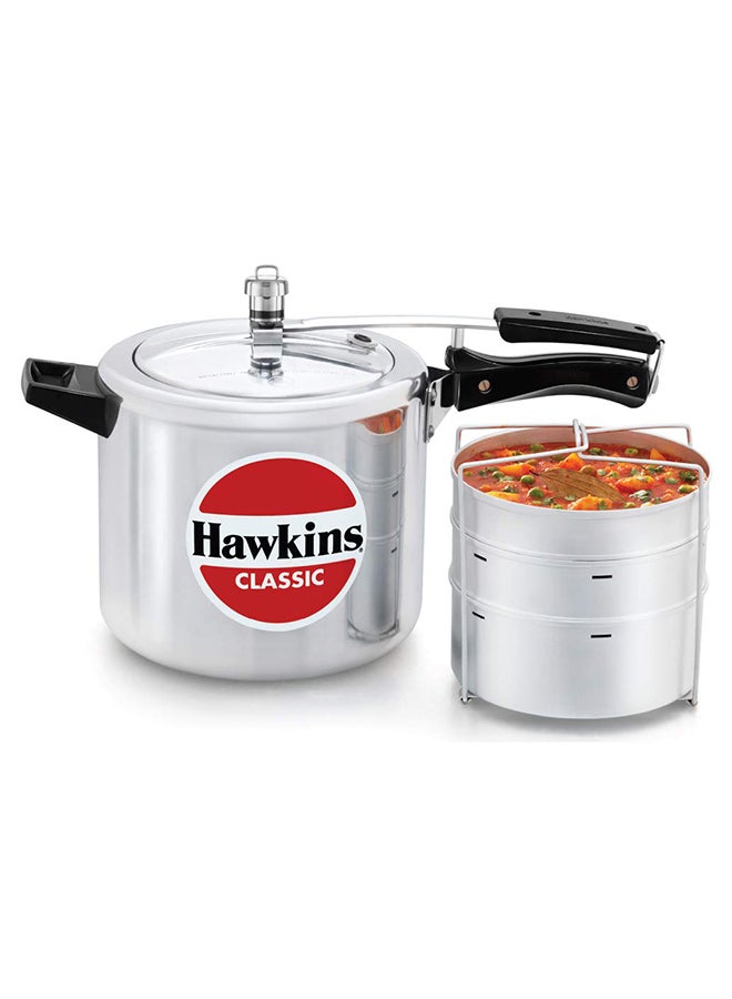 Hawkins 6.5Lcm Pressure Cooker Aluminium With Separator, 6.5 L, Silver silver - Image 1