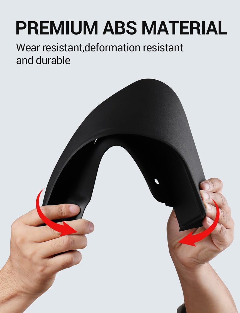 Ecarzo Mud Flaps Fit for 5th Gen Jeep Grand Cherokee 2025 2024 2023 2022 No Drilling Required All Weather Mud Splash Guards Mudflap Front & Rear Gen Jeep Grand Cherokee 2-Row Accessories 4pcs (Non L) - Image 4