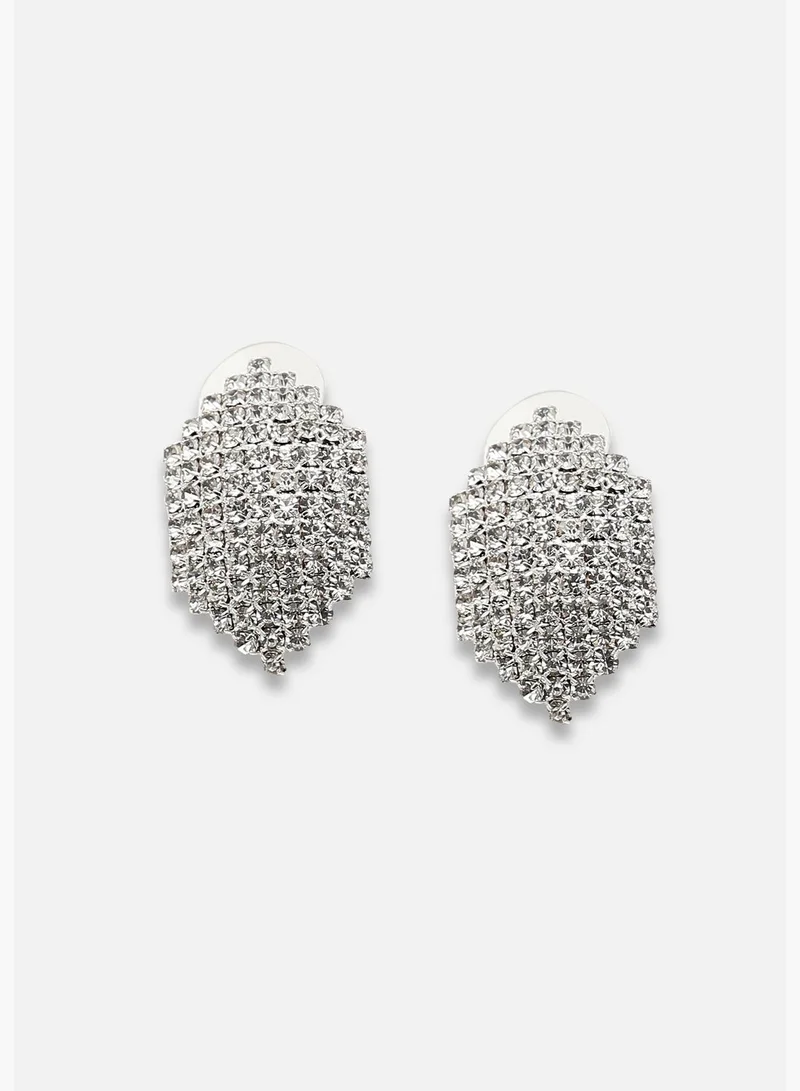 SOHI Gold Plated Party Designer Stone Drop Earring For Women