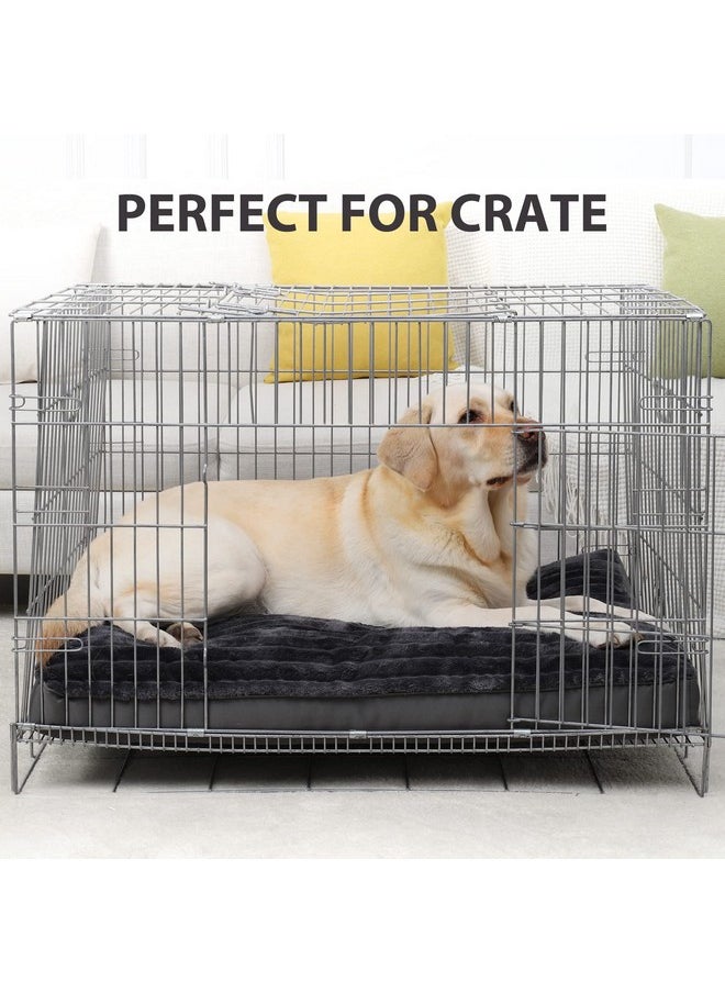 Vonabem - Large Dog Bed Washable With Removable Cover Waterproof, Dog Crate Beds For Xl Large Medium Small Dogs Cats, Soft Flannel Pet Beds AntiSlip Kennel Pad 36 Inch - Image 1