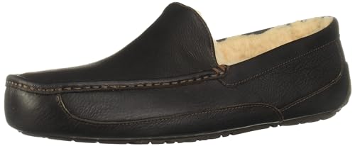 UGG Men's Ascot Slipper, China Tea Leather, 14 - Image 5