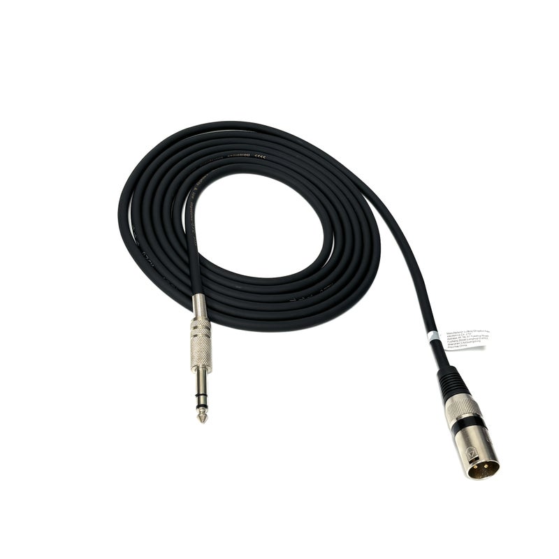 Dual Shielded 6.35mm To XLR M Balanced Audio Cable 8m Black - Image 4