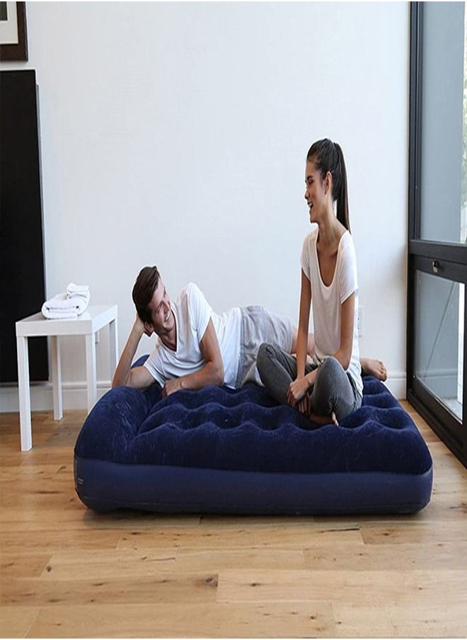 Bestway - Inflatable Air Mattress - 2 Person Velvet Air Bed, Comfortable and Perfect for Camping and Home Use - 203cm x 183cm x 22cm - Image 1