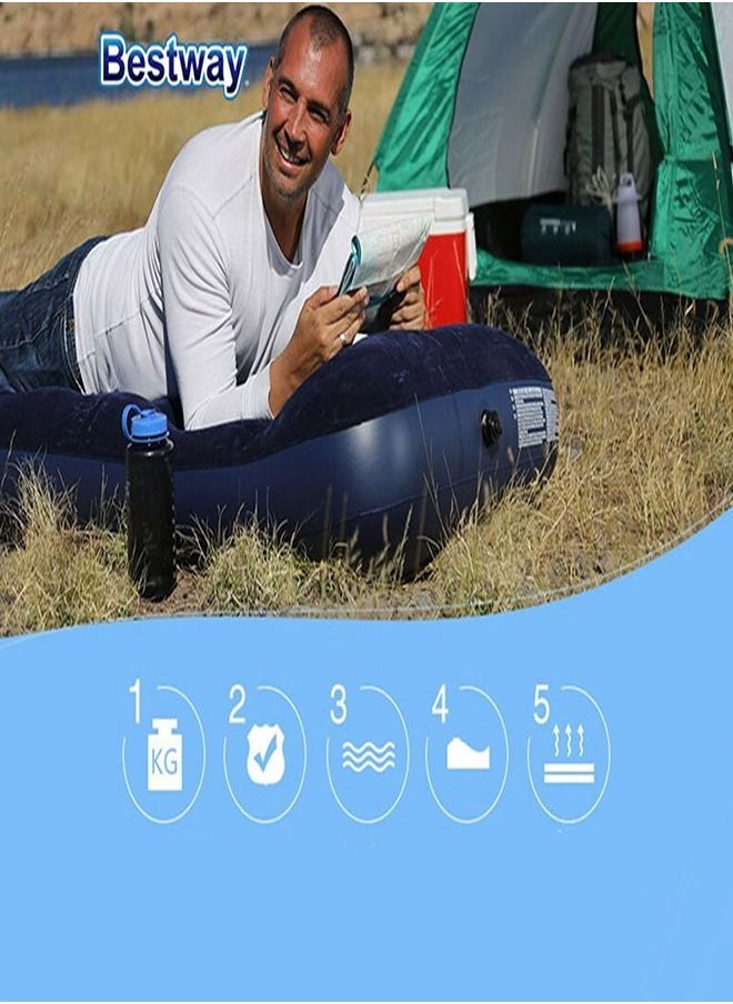 Bestway - Inflatable Air Mattress - 2 Person Velvet Air Bed, Comfortable and Perfect for Camping and Home Use - 203cm x 183cm x 22cm - Image 1