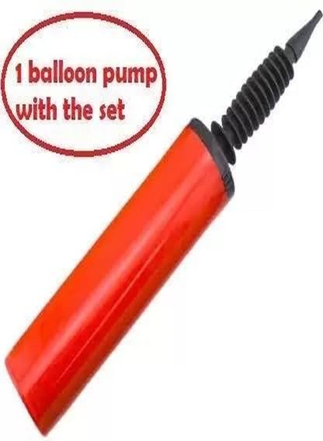 HK balloons Paper 61pcs Birthday Decoration Item Kit With Hand Balloon Pump And Glue Dot for Boys Girls Wife Adult Husband Mom Dad/Happy Birthday Decorations Backdrop Set, Multi - Image 5
