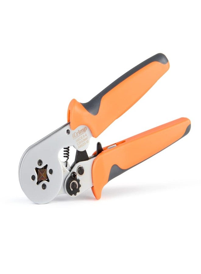 IWISS iCrimp Square Self-Adjustable Crimping Tools for AWG23-10 Bootlace End-Sleeves Ferrule, Ratcheting Wire Crimping Plier - Image 1