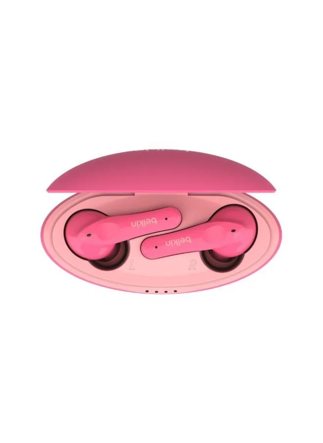 بيلكين BELKIN Soundform Nano - Wireless Earbuds for Kids - Pink