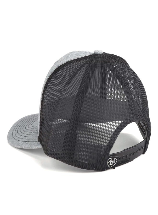 ARIAT Men's Flexfit American Flag Patriot Snapback Baseball Cap, Grey - Image 5