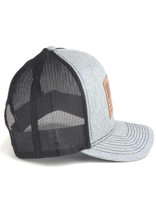 ARIAT Men's Flexfit American Flag Patriot Snapback Baseball Cap, Grey - Image 3