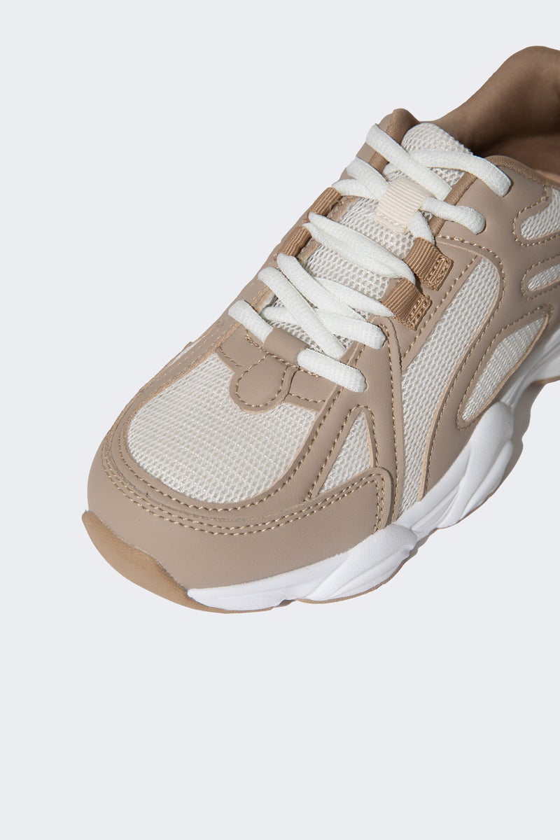 DeFacto Beige Unisex Unisex High Sole Sneakers Casual - Image 5