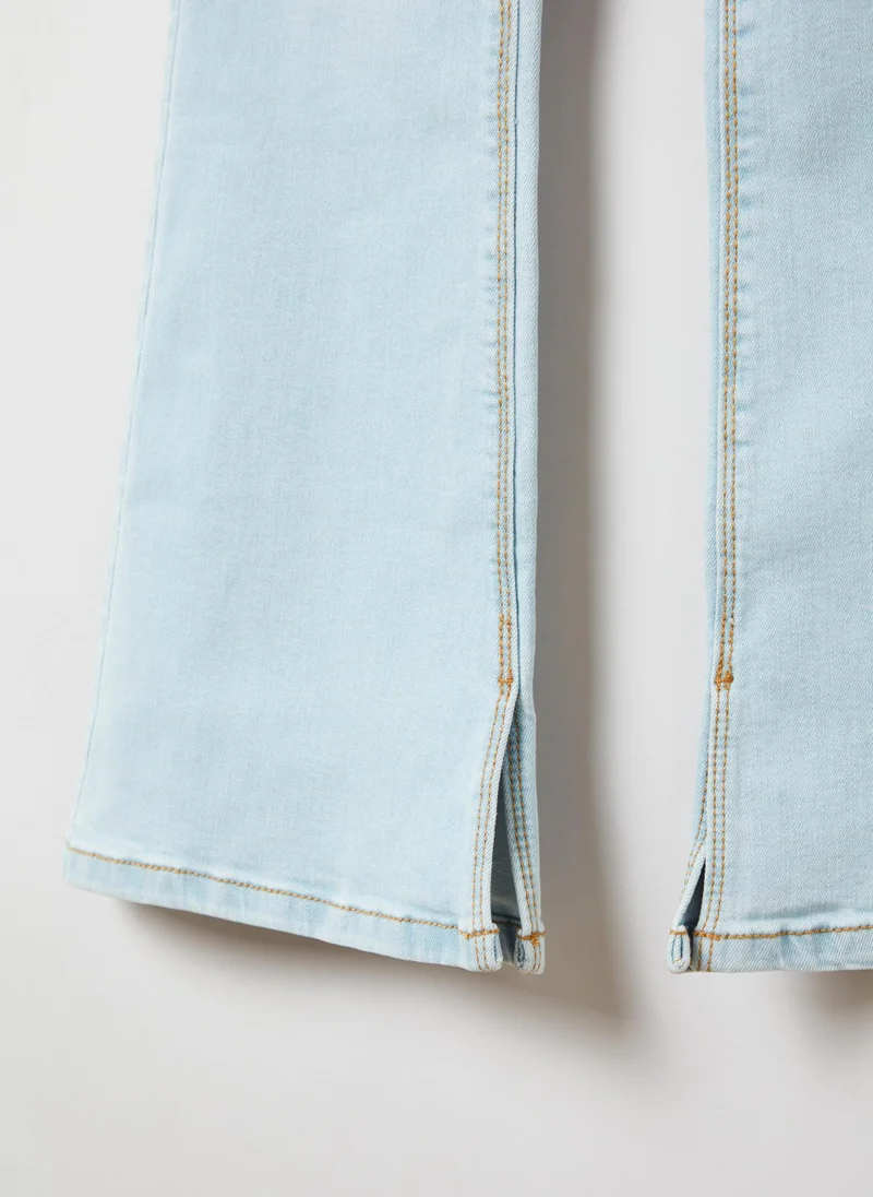او في اس Flare-fit jeans with five pockets