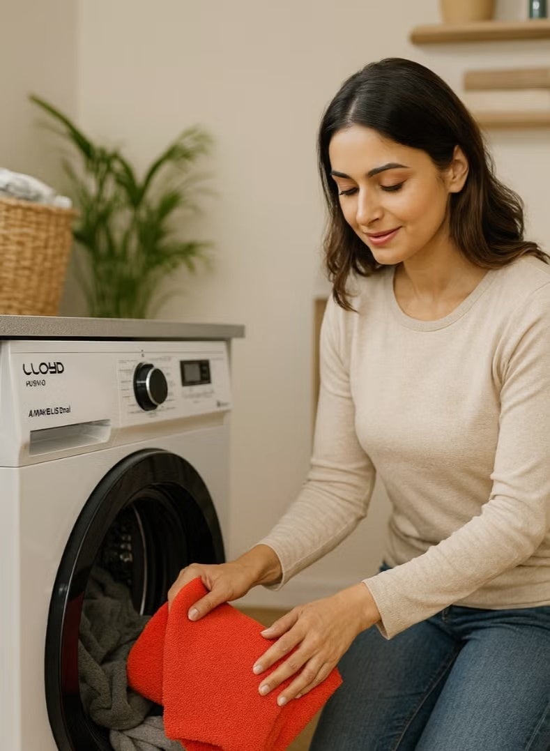 Lloyd 7 Kg Front Load Washing Machine, Model GLWF703POGWT04 – Energy-Efficient Inverter Motor, 1200 RPM Spin Speed, Multiple Wash Programs, LED Display, Child Lock, Quick Wash, White Finish – Ideal for Medium-Sized Households - Image 5