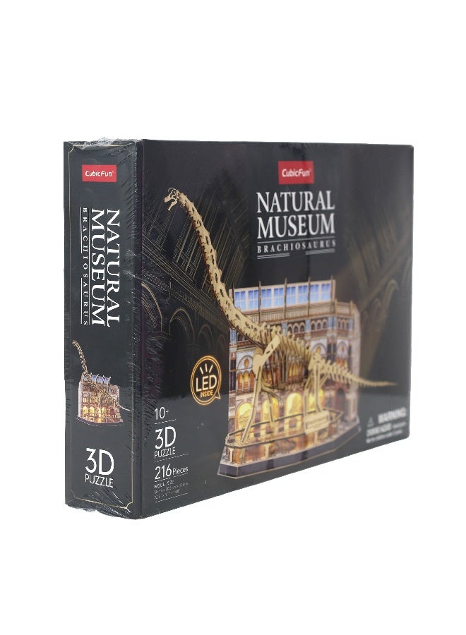 CubicFun 3D Puzzle With LED Dinosaur Brachiosaurus - 216 Pcs - Image 2