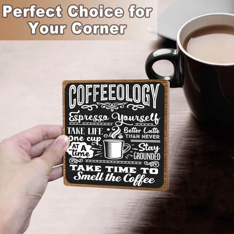 Toerifer Funny Coffee Bar Accessories - Table Decorations & Desk Shelf Cubicles for Coffee Bar Decoration - Image 5
