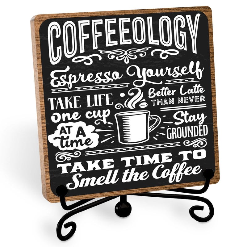 Toerifer Funny Coffee Bar Accessories - Table Decorations & Desk Shelf Cubicles for Coffee Bar Decoration - Image 1