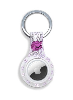 Protective Silicone Case Cover with Key Ring Pink Jacket For Apple AirTag