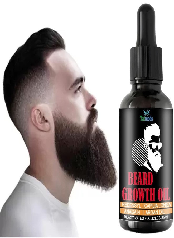Tatmods Premium Beard Oil | 15 Natural Oils + Vitamin E | Promotes Faster Beard Growth, Reduces Dryness & Itchiness | Softens, Strengthens, and Hydrates Beard - 30ml - Image 1