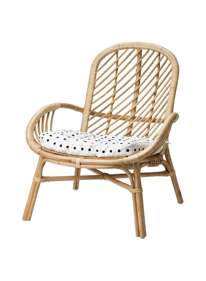 erorex Children's armchair cushion, white/black - Image 3